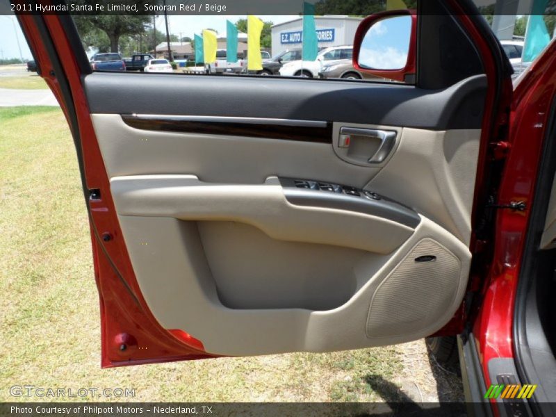 Sonoran Red / Beige 2011 Hyundai Santa Fe Limited