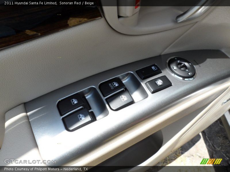 Sonoran Red / Beige 2011 Hyundai Santa Fe Limited