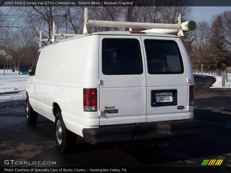 Oxford White / Medium Graphite 2002 Ford E Series Van E350 Commercial
