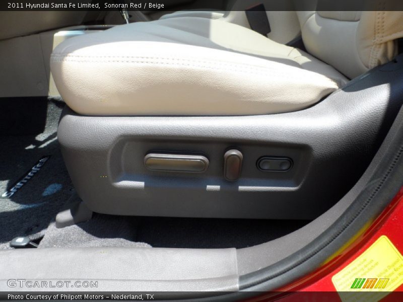 Sonoran Red / Beige 2011 Hyundai Santa Fe Limited