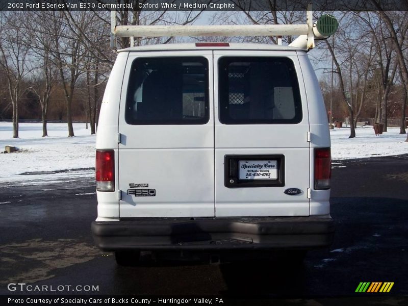Oxford White / Medium Graphite 2002 Ford E Series Van E350 Commercial