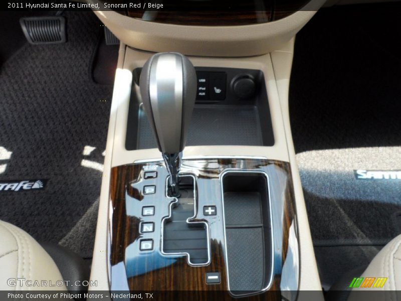 Sonoran Red / Beige 2011 Hyundai Santa Fe Limited