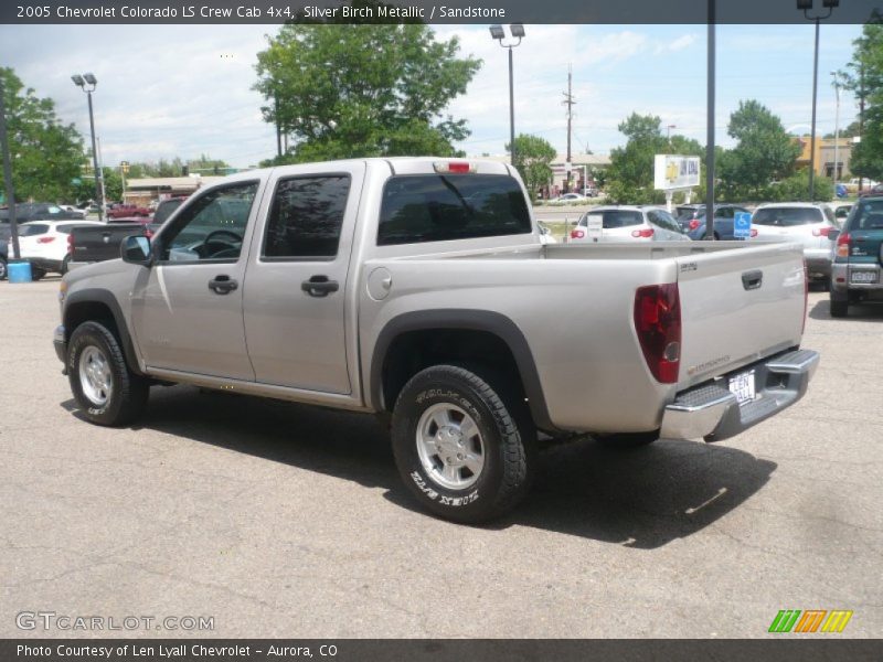 Silver Birch Metallic / Sandstone 2005 Chevrolet Colorado LS Crew Cab 4x4