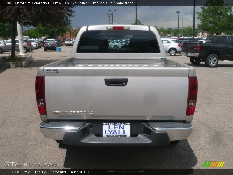 Silver Birch Metallic / Sandstone 2005 Chevrolet Colorado LS Crew Cab 4x4