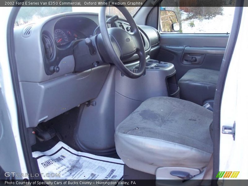 Oxford White / Medium Graphite 2002 Ford E Series Van E350 Commercial