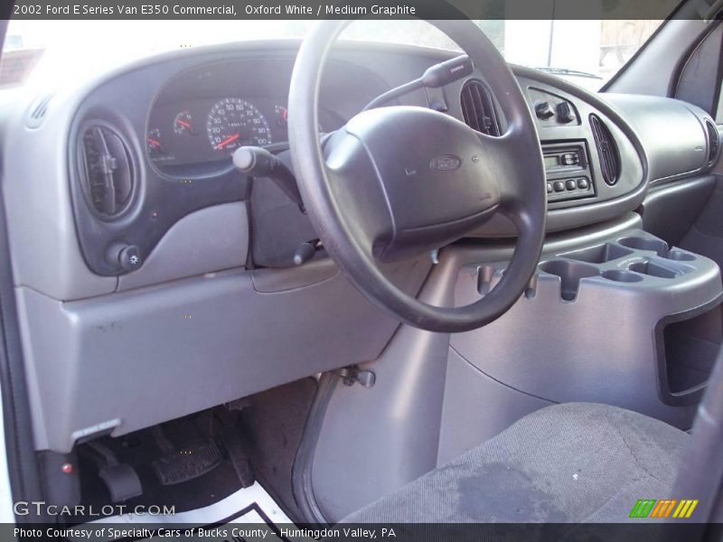 Oxford White / Medium Graphite 2002 Ford E Series Van E350 Commercial