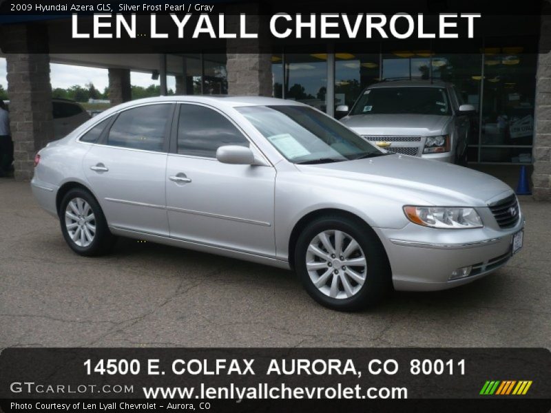 Silver Frost Pearl / Gray 2009 Hyundai Azera GLS
