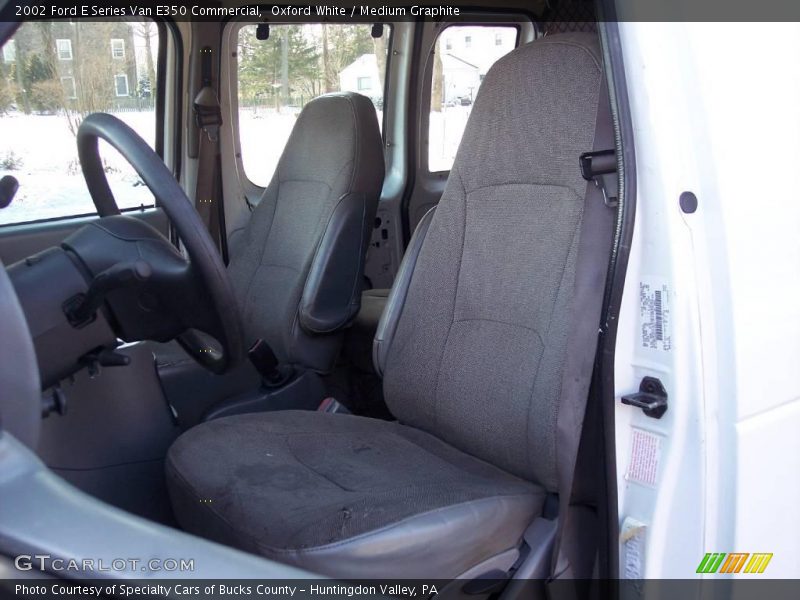 Oxford White / Medium Graphite 2002 Ford E Series Van E350 Commercial