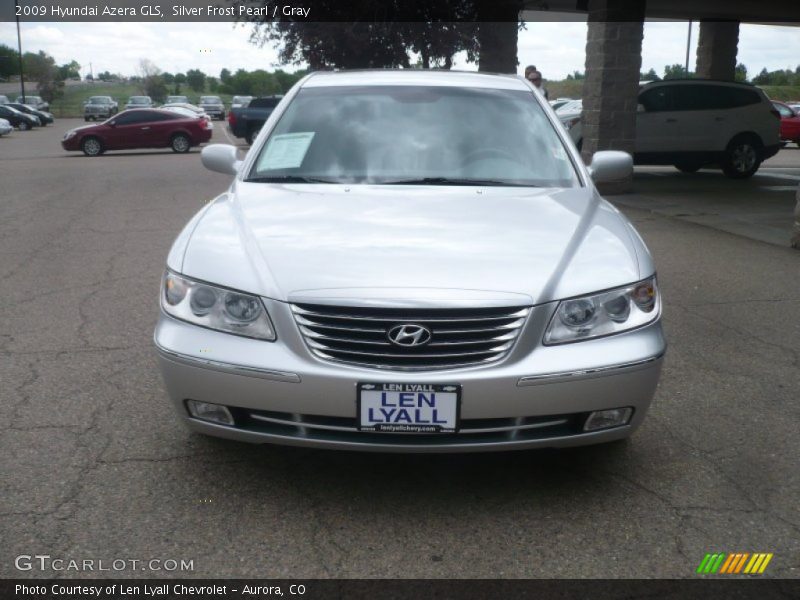 Silver Frost Pearl / Gray 2009 Hyundai Azera GLS