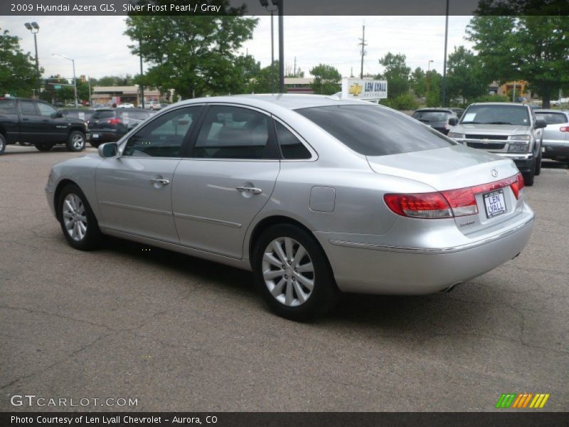 Silver Frost Pearl / Gray 2009 Hyundai Azera GLS