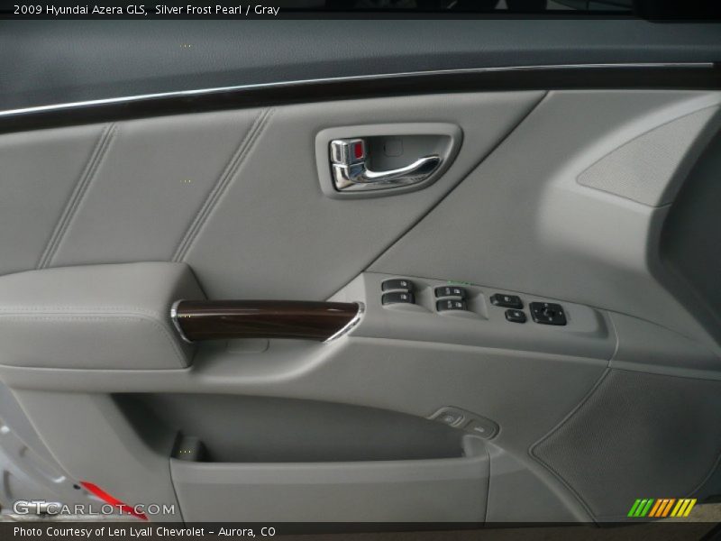 Silver Frost Pearl / Gray 2009 Hyundai Azera GLS