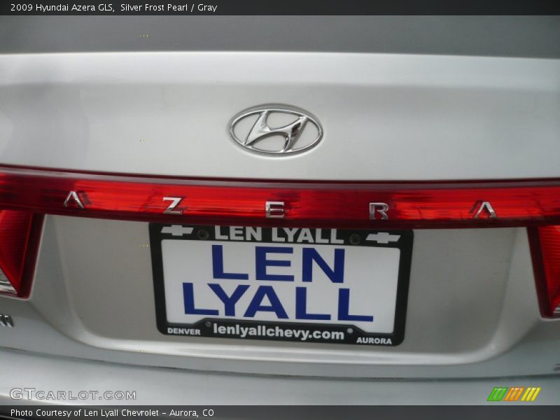 Silver Frost Pearl / Gray 2009 Hyundai Azera GLS