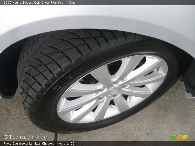 Silver Frost Pearl / Gray 2009 Hyundai Azera GLS