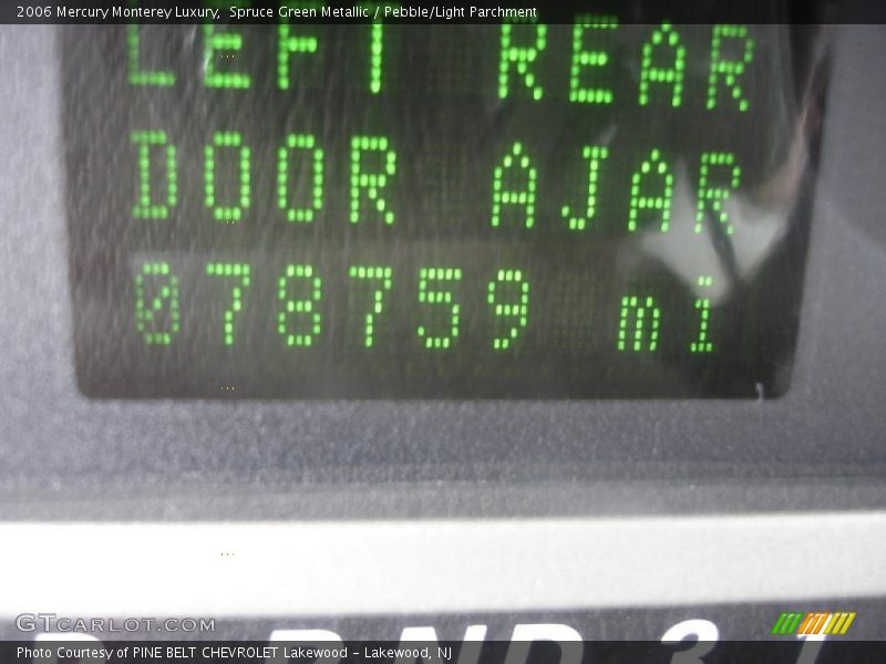 Spruce Green Metallic / Pebble/Light Parchment 2006 Mercury Monterey Luxury