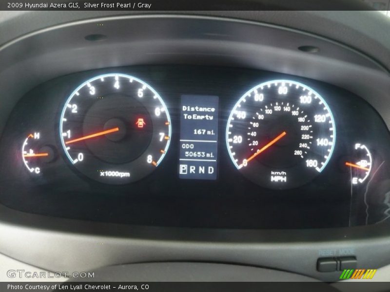 Silver Frost Pearl / Gray 2009 Hyundai Azera GLS