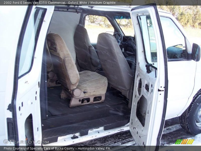 Oxford White / Medium Graphite 2002 Ford E Series Van E350 Commercial