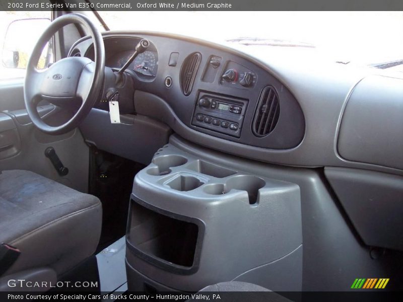 Oxford White / Medium Graphite 2002 Ford E Series Van E350 Commercial