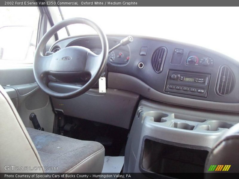 Oxford White / Medium Graphite 2002 Ford E Series Van E350 Commercial