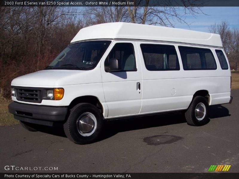 Oxford White / Medium Flint 2003 Ford E Series Van E250 Special Access