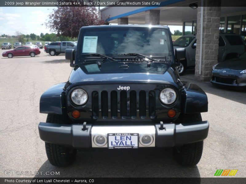 Black / Dark Slate Gray/Medium Slate Gray 2009 Jeep Wrangler Unlimited Sahara 4x4