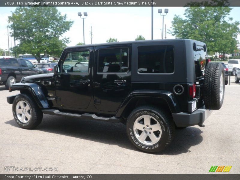 Black / Dark Slate Gray/Medium Slate Gray 2009 Jeep Wrangler Unlimited Sahara 4x4