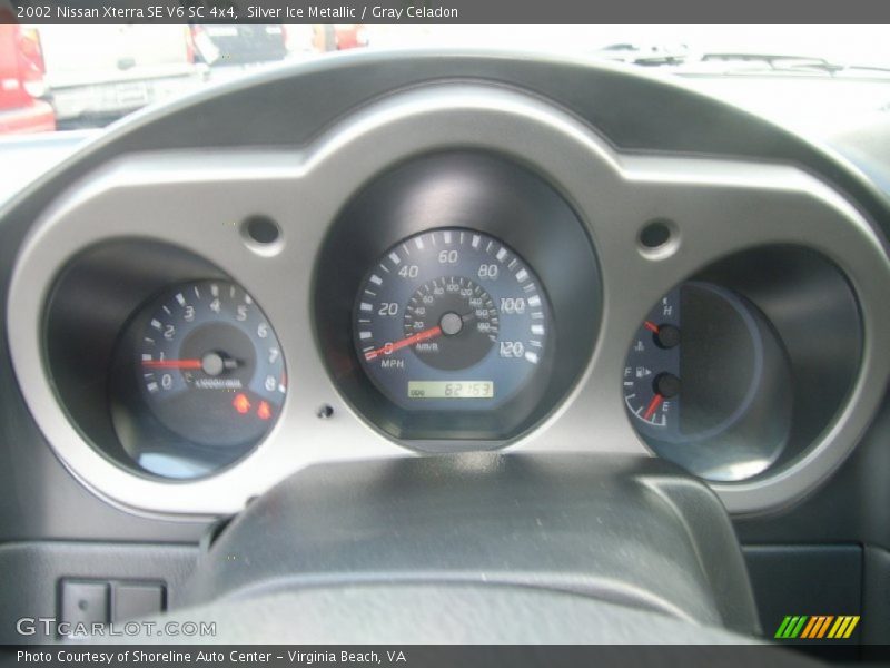 Silver Ice Metallic / Gray Celadon 2002 Nissan Xterra SE V6 SC 4x4