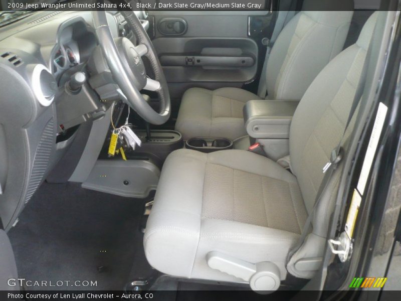 Black / Dark Slate Gray/Medium Slate Gray 2009 Jeep Wrangler Unlimited Sahara 4x4