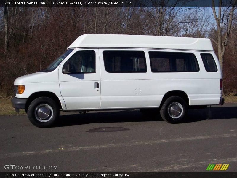 Oxford White / Medium Flint 2003 Ford E Series Van E250 Special Access