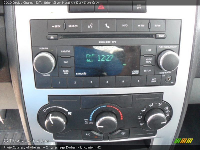 Bright Silver Metallic / Dark Slate Gray 2010 Dodge Charger SXT