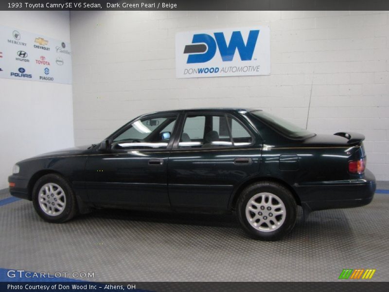 Dark Green Pearl / Beige 1993 Toyota Camry SE V6 Sedan