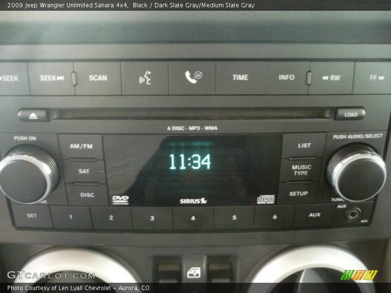 Black / Dark Slate Gray/Medium Slate Gray 2009 Jeep Wrangler Unlimited Sahara 4x4