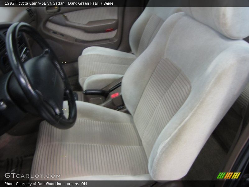 Dark Green Pearl / Beige 1993 Toyota Camry SE V6 Sedan