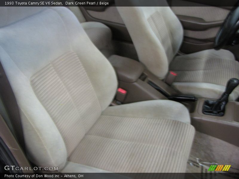 Dark Green Pearl / Beige 1993 Toyota Camry SE V6 Sedan