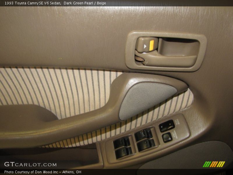 Dark Green Pearl / Beige 1993 Toyota Camry SE V6 Sedan