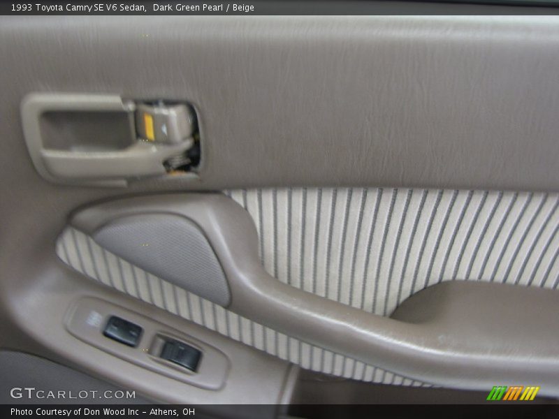 Dark Green Pearl / Beige 1993 Toyota Camry SE V6 Sedan