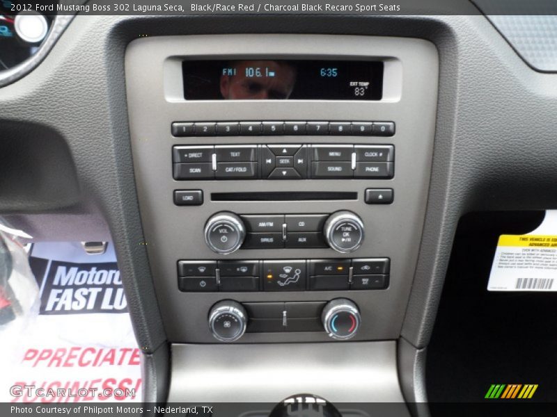 Controls of 2012 Mustang Boss 302 Laguna Seca