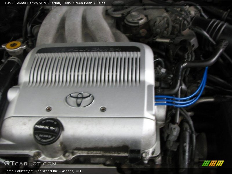 Dark Green Pearl / Beige 1993 Toyota Camry SE V6 Sedan