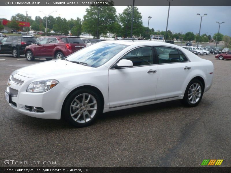 Summit White / Cocoa/Cashmere 2011 Chevrolet Malibu LTZ