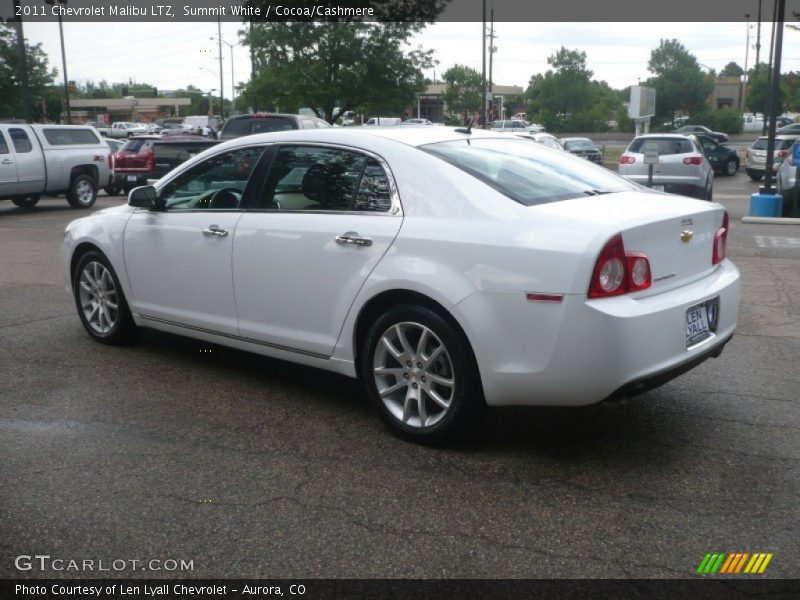 Summit White / Cocoa/Cashmere 2011 Chevrolet Malibu LTZ