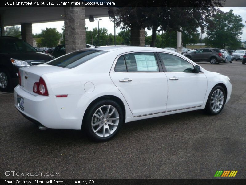 Summit White / Cocoa/Cashmere 2011 Chevrolet Malibu LTZ