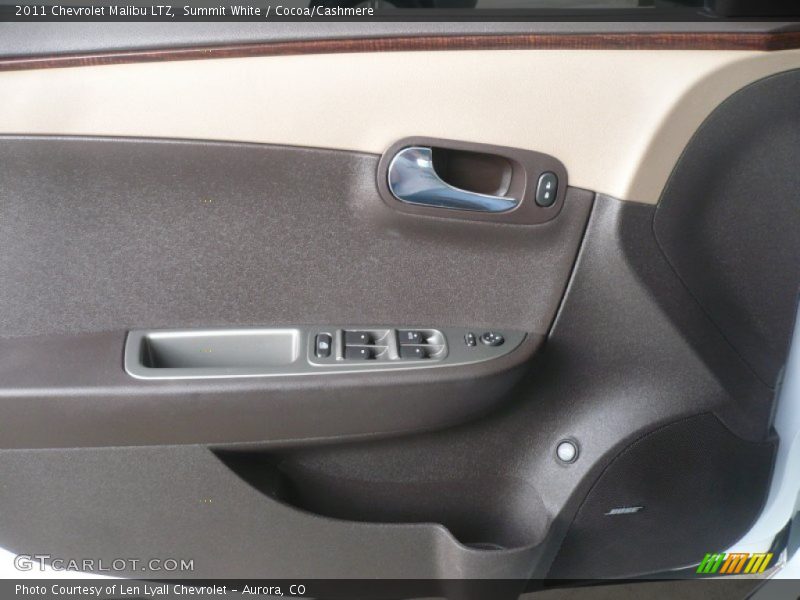 Summit White / Cocoa/Cashmere 2011 Chevrolet Malibu LTZ