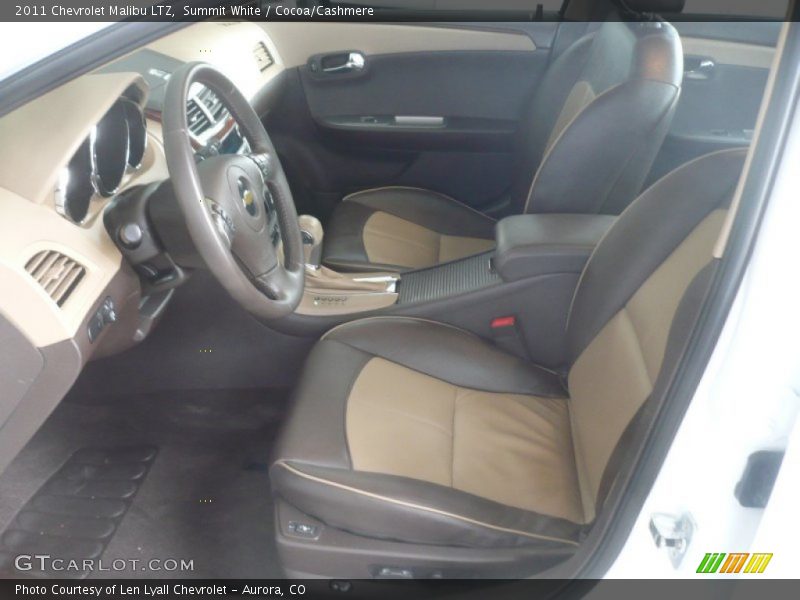 Summit White / Cocoa/Cashmere 2011 Chevrolet Malibu LTZ