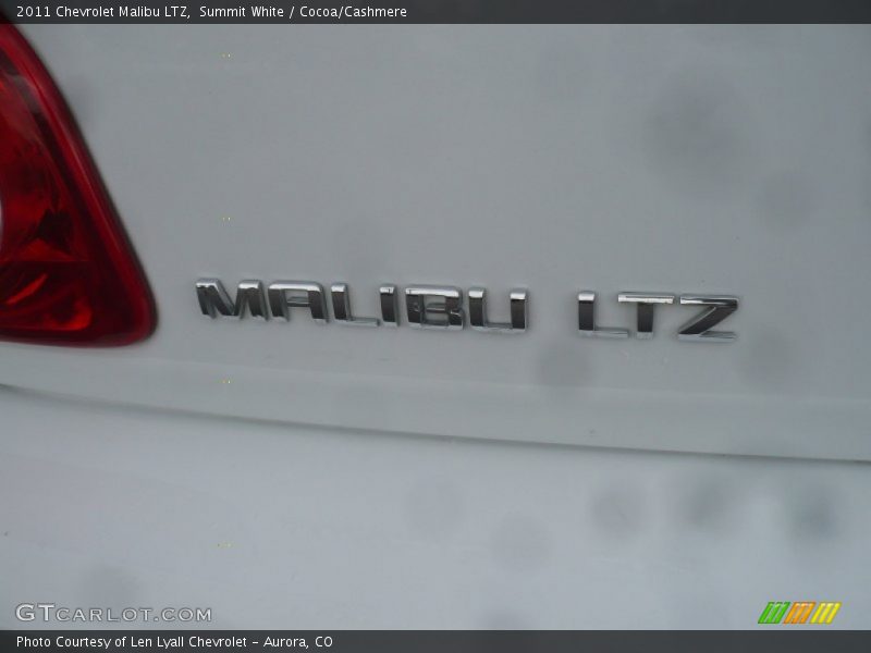 Summit White / Cocoa/Cashmere 2011 Chevrolet Malibu LTZ