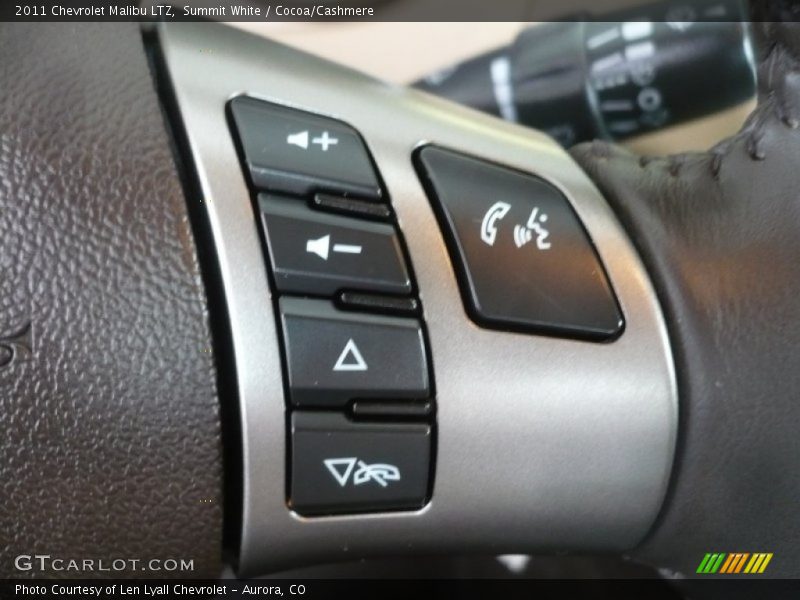 Summit White / Cocoa/Cashmere 2011 Chevrolet Malibu LTZ