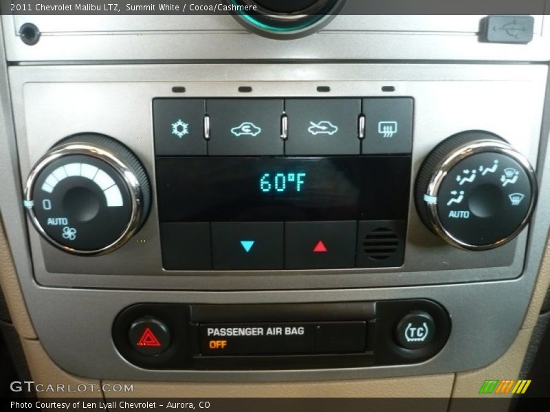 Summit White / Cocoa/Cashmere 2011 Chevrolet Malibu LTZ