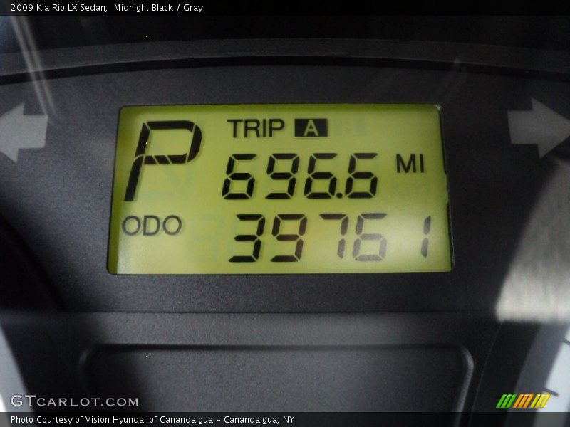 Midnight Black / Gray 2009 Kia Rio LX Sedan