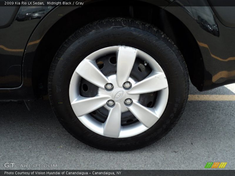 Midnight Black / Gray 2009 Kia Rio LX Sedan
