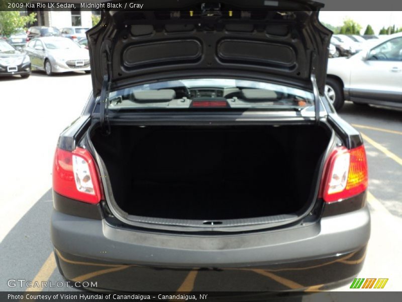 Midnight Black / Gray 2009 Kia Rio LX Sedan