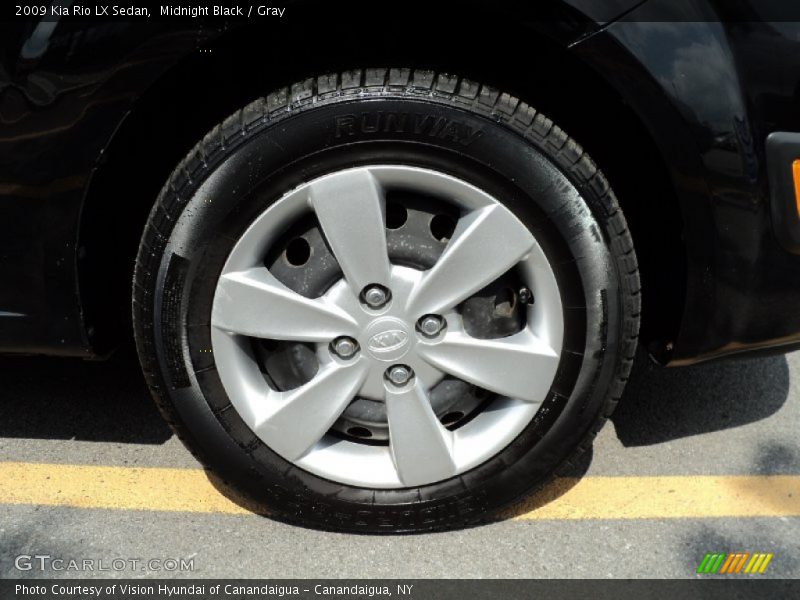 Midnight Black / Gray 2009 Kia Rio LX Sedan