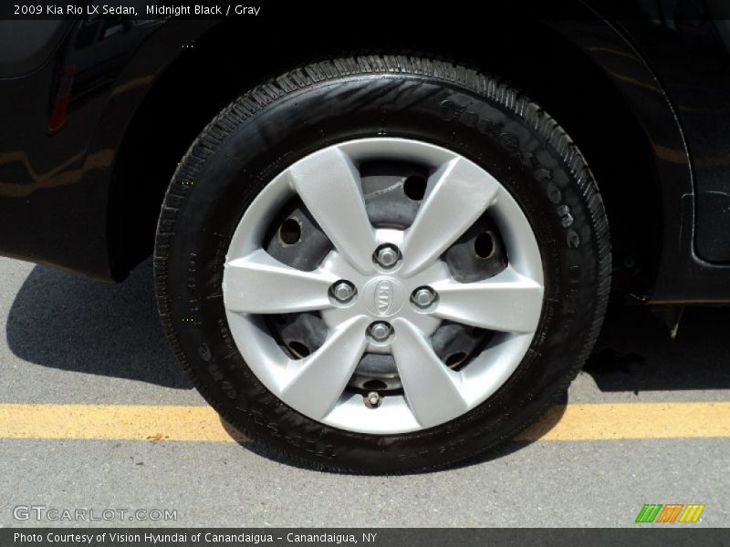 Midnight Black / Gray 2009 Kia Rio LX Sedan
